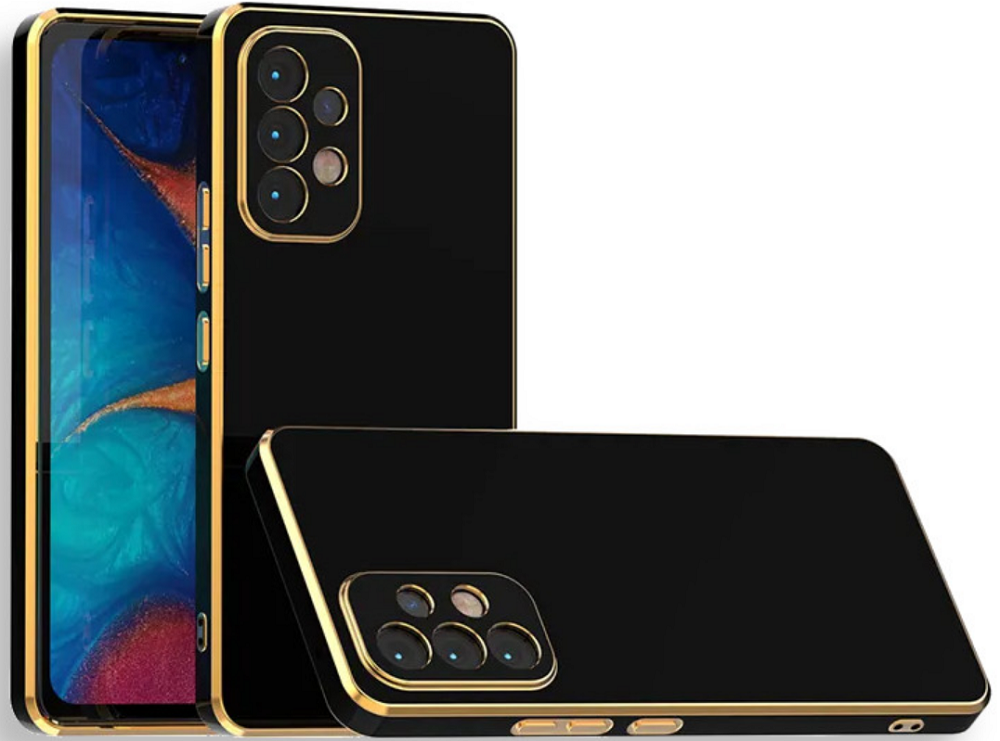 Bodycell Gold Plated - Θήκη Σιλικόνης Samsung Galaxy A13 4G - Black