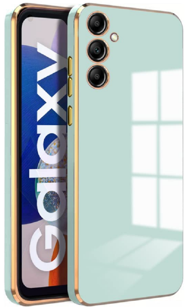 Bodycell Gold Plated - Θήκη Σιλικόνης Samsung Galaxy A14 - Mint Green
