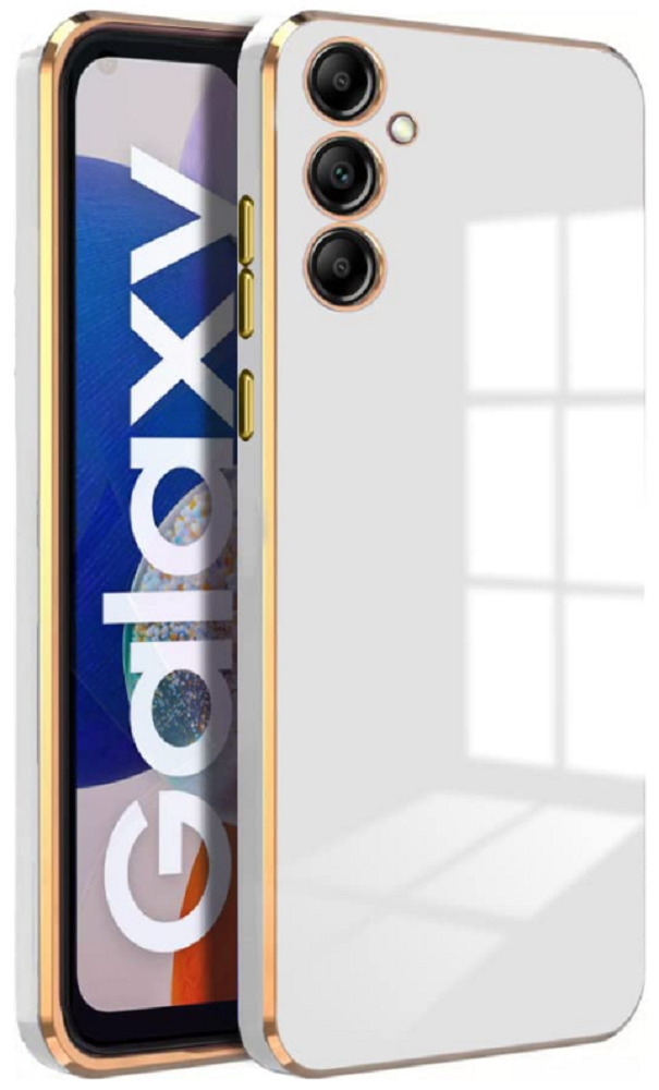 Bodycell Gold Plated - Θήκη Σιλικόνης Samsung Galaxy A14 - White