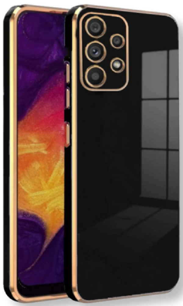 Bodycell Gold Plated - Θήκη Σιλικόνης Samsung Galaxy A32 4G - Black (5206015069550)