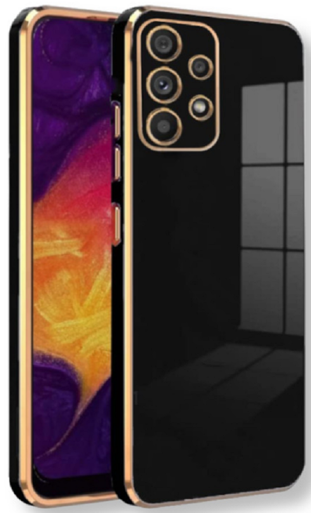 Bodycell Gold Plated - Θήκη Σιλικόνης Samsung Galaxy A72 - Black