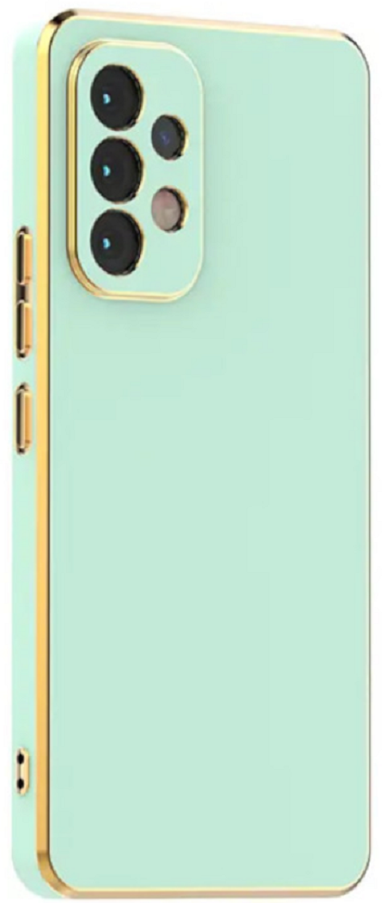 Bodycell Gold Plated - Θήκη Σιλικόνης Samsung Galaxy A72 - Mint Green