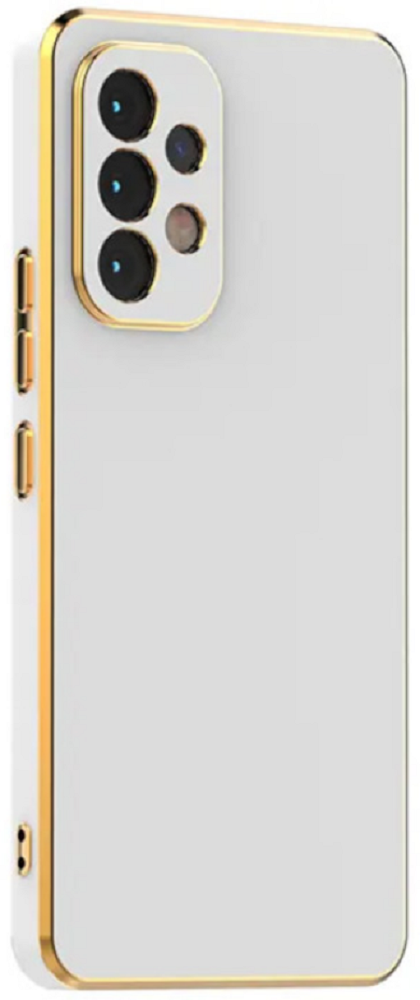 Bodycell Gold Plated - Θήκη Σιλικόνης Samsung Galaxy A72 - White
