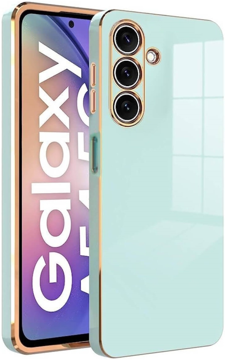 Bodycell Gold Plated - Θήκη Σιλικόνης Samsung Galaxy A05s - Mint Green