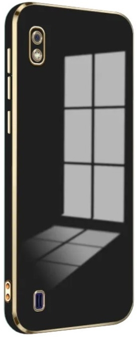 Bodycell Gold Plated - Θήκη Σιλικόνης Samsung Galaxy A10 - Black (5206015070945)