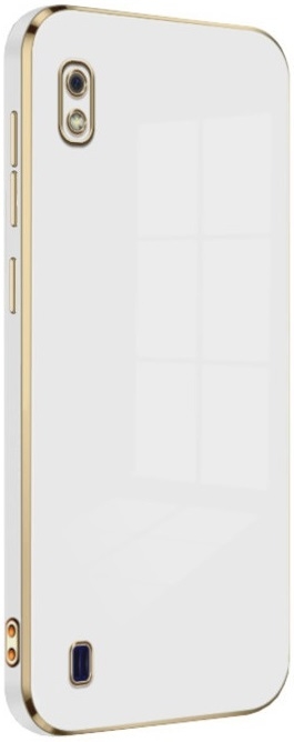 Bodycell Gold Plated - Θήκη Σιλικόνης Samsung Galaxy A10 - White 