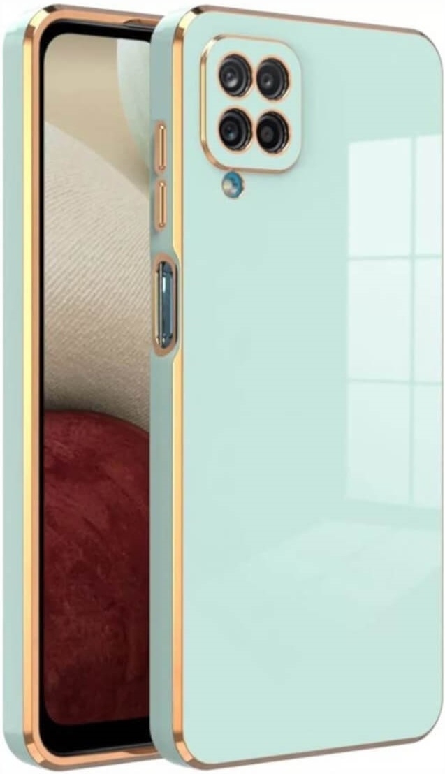 Bodycell Gold Plated - Θήκη Σιλικόνης Samsung Galaxy A12 - Mint Green