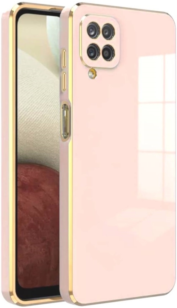 Bodycell Gold Plated - Θήκη Σιλικόνης Samsung Galaxy A12 - Pink