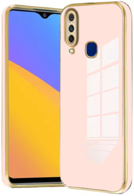 Bodycell Gold Plated - Θήκη Σιλικόνης Samsung Galaxy A20s - Pink (5206015071072)