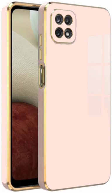 Bodycell Gold Plated - Θήκη Σιλικόνης Samsung Galaxy A22 5G - Pink (5206015071119)