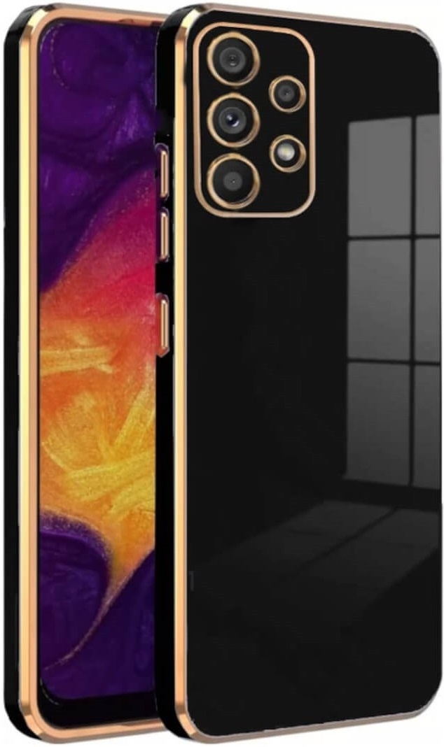Bodycell Gold Plated - Θήκη Σιλικόνης Samsung Galaxy A23 - Black