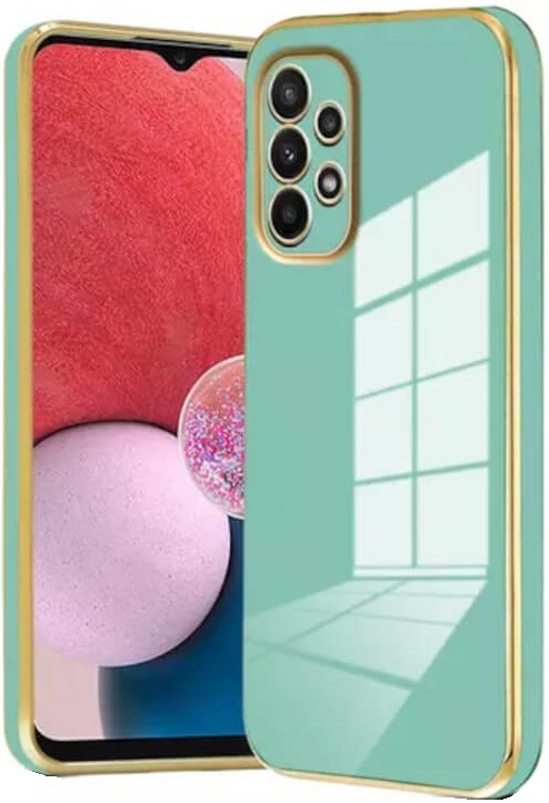 Bodycell Gold Plated - Θήκη Σιλικόνης Samsung Galaxy A23 - Mint Green