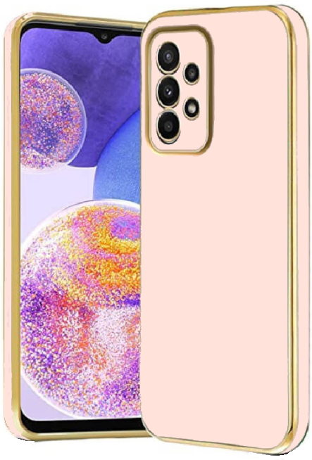 Bodycell Gold Plated - Θήκη Σιλικόνης Samsung Galaxy A23 - Pink