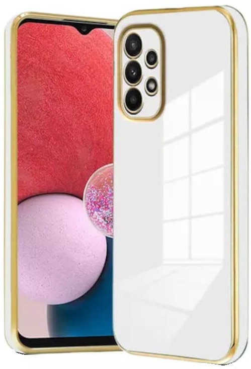 Bodycell Gold Plated - Θήκη Σιλικόνης Samsung Galaxy A23 - White
