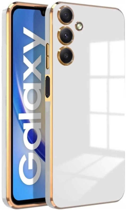 Bodycell Gold Plated - Θήκη Σιλικόνης Samsung Galaxy A25 - White