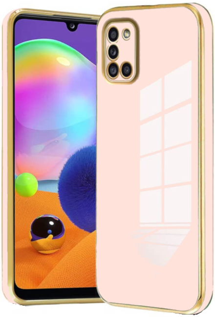 Bodycell Gold Plated - Θήκη Σιλικόνης Samsung Galaxy A31 - Pink (5206015071164)