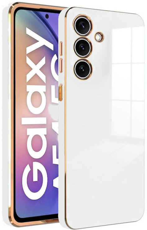 Bodycell Gold Plated - Θήκη Σιλικόνης Samsung Galaxy A34 - White 
