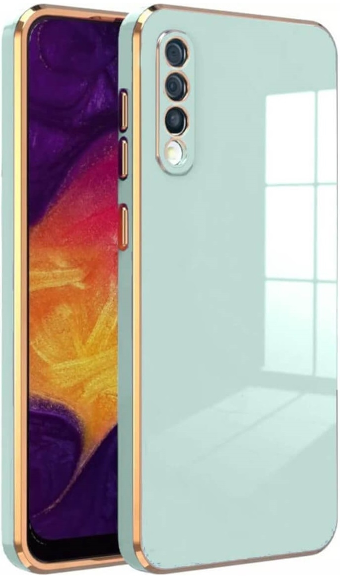 Bodycell Gold Plated - Θήκη Σιλικόνης Samsung Galaxy A50 / A30s - Mint Green