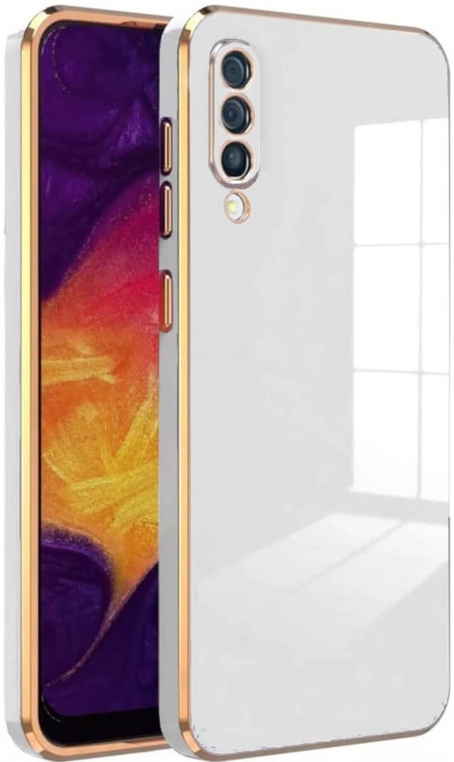 Bodycell Gold Plated - Θήκη Σιλικόνης Samsung Galaxy A50 / A30s - White 