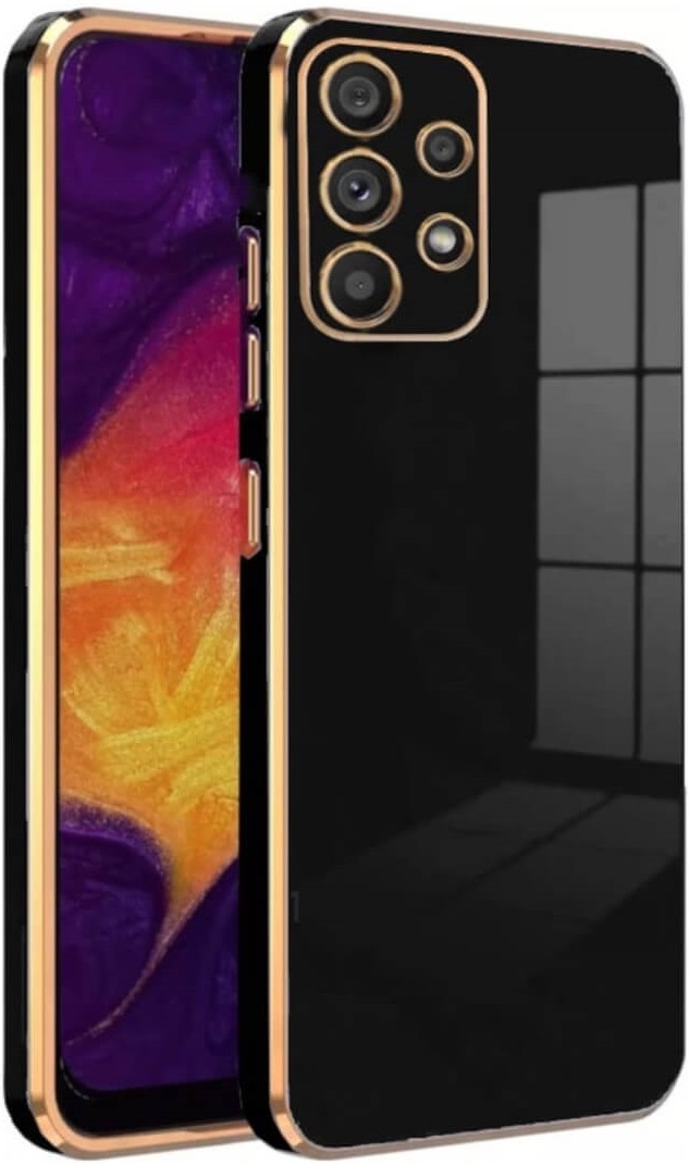 Bodycell Gold Plated - Θήκη Σιλικόνης Samsung Galaxy A53 5G - Black