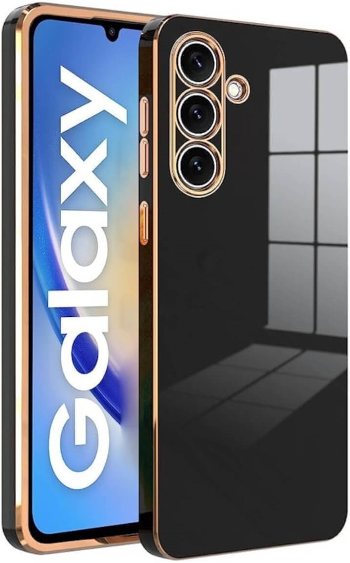 Bodycell Gold Plated - Θήκη Σιλικόνης Samsung Galaxy A54 - Black