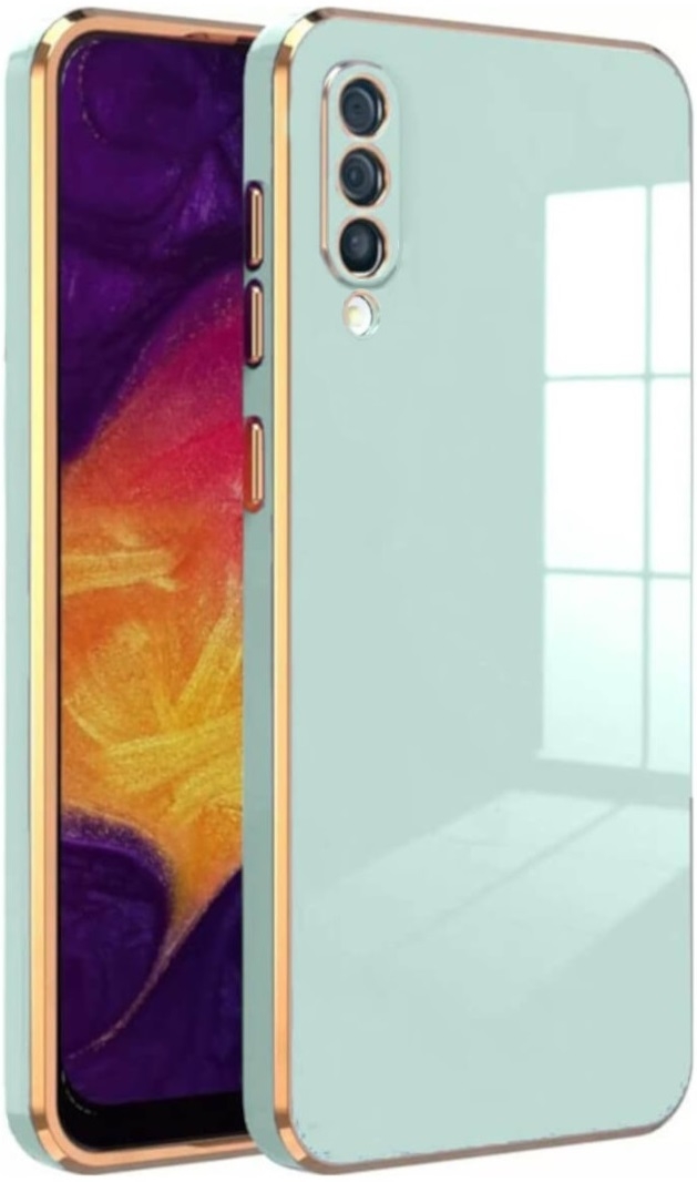 Bodycell Gold Plated - Θήκη Σιλικόνης Samsung Galaxy A70 - Mint Green 