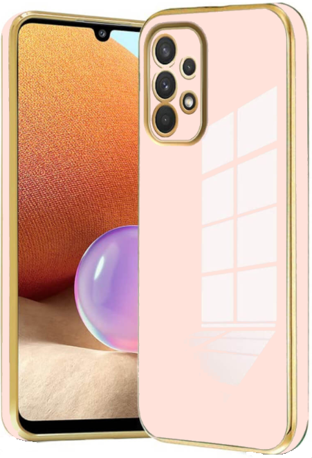 Bodycell Gold Plated - Θήκη Σιλικόνης Samsung Galaxy A72 - Pink
