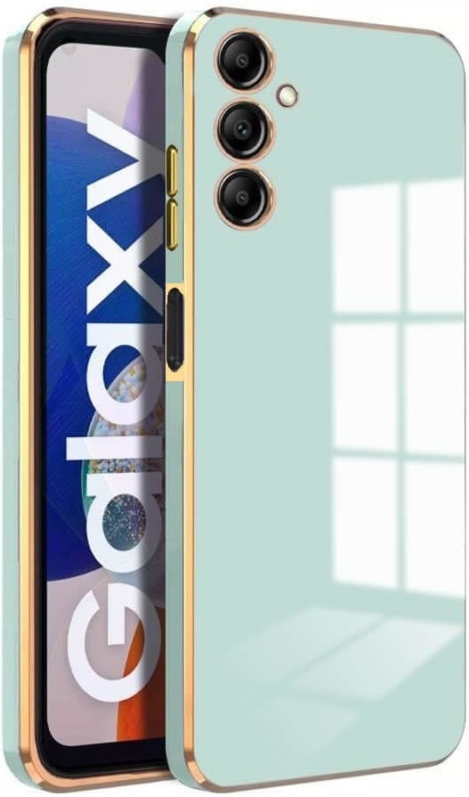 Bodycell Gold Plated - Θήκη Σιλικόνης Samsung Galaxy M34 5G - Mint Green