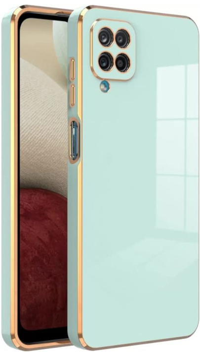 Bodycell Gold Plated - Θήκη Σιλικόνης Samsung Galaxy A22 4G - Mint Green