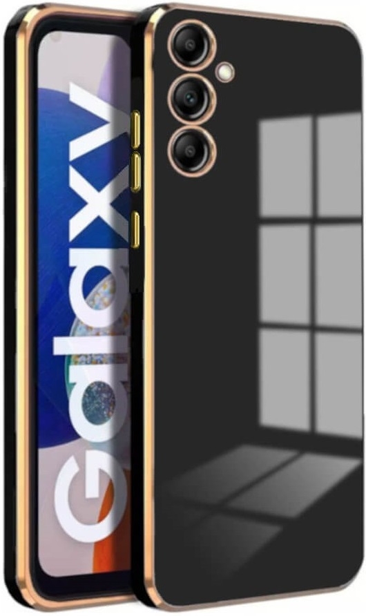 Bodycell Gold Plated - Θήκη Σιλικόνης Samsung Galaxy S23 FE - Black