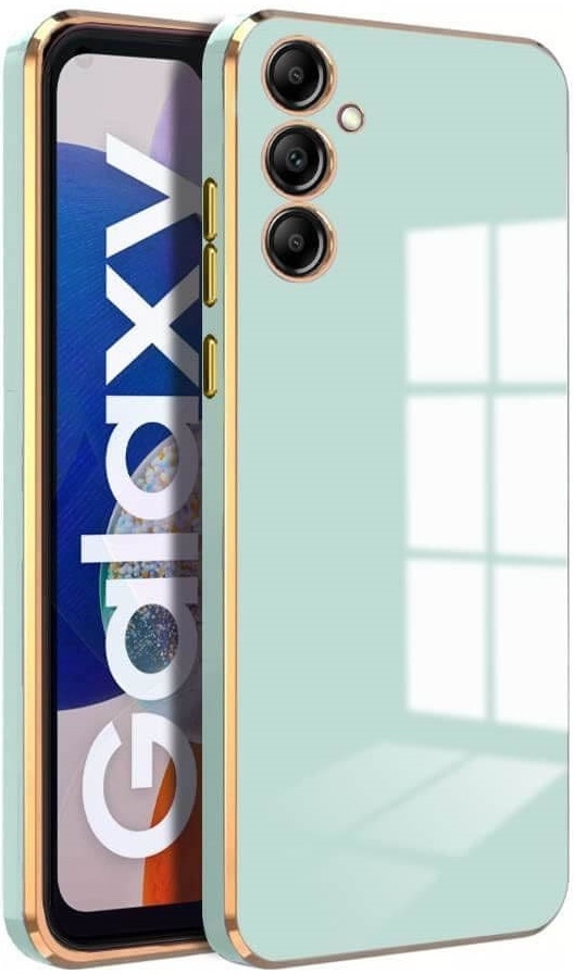 Bodycell Gold Plated - Θήκη Σιλικόνης Samsung Galaxy S23 FE - Mint Green