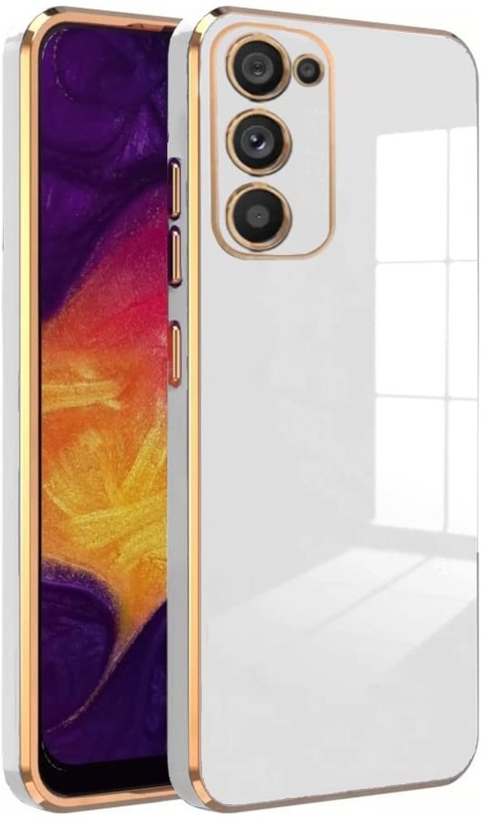 Bodycell Gold Plated - Θήκη Σιλικόνης Samsung Galaxy S23 - White (5206015069758)
