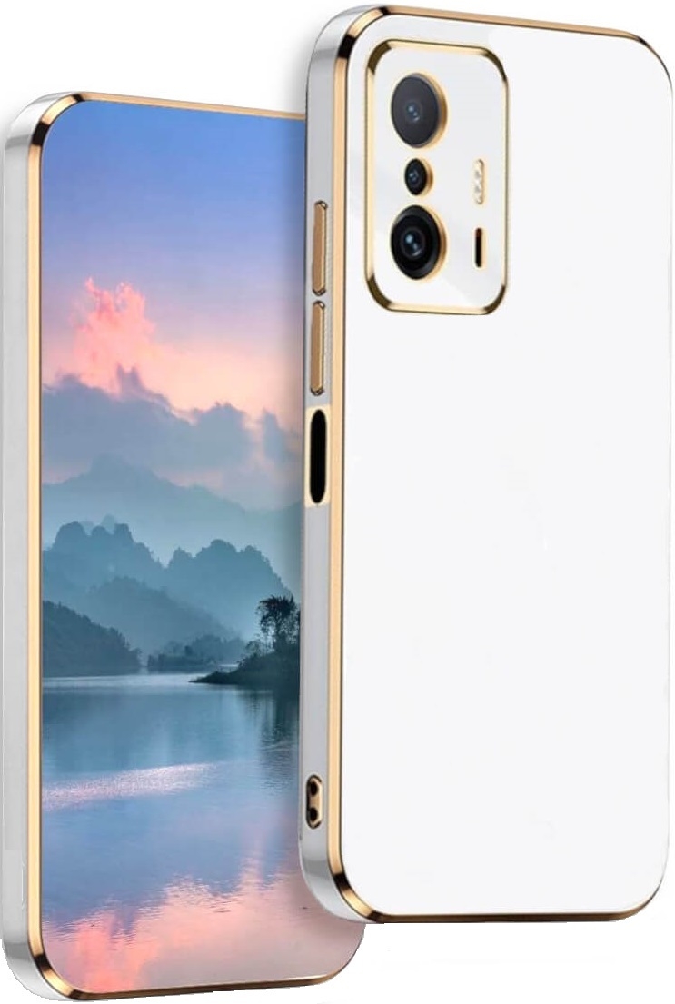 Bodycell Gold Plated - Θήκη Σιλικόνης Xiaomi 11T / 11T Pro - White