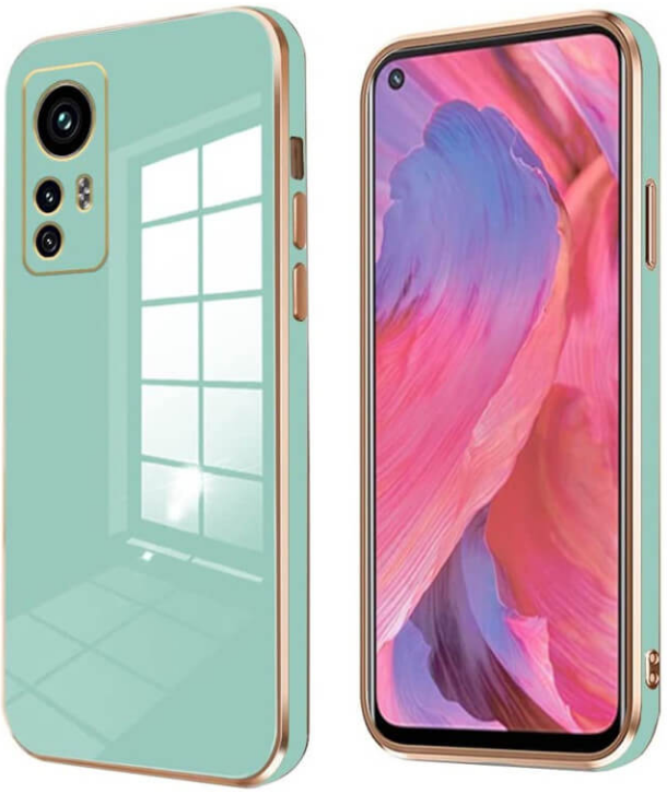 Bodycell Gold Plated - Θήκη Σιλικόνης Xiaomi 12 / 12X - Mint Green