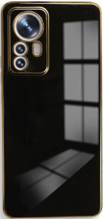 Bodycell Gold Plated - Θήκη Σιλικόνης Xiaomi 12 Pro 5G - Black