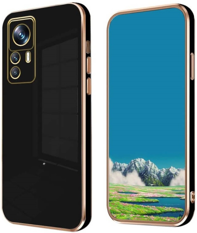 Bodycell Gold Plated - Θήκη Σιλικόνης Xiaomi 12T / 12T Pro - Black