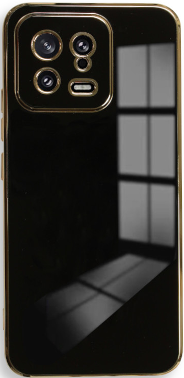 Bodycell Gold Plated - Θήκη Σιλικόνης Xiaomi 13 - Black 