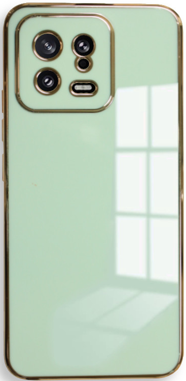 Bodycell Gold Plated - Θήκη Σιλικόνης Xiaomi 13 - Mint Green