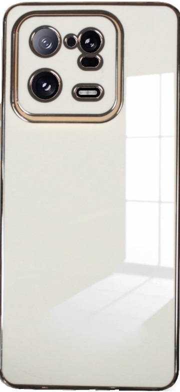 Bodycell Gold Plated - Θήκη Σιλικόνης Xiaomi 13 Pro - White