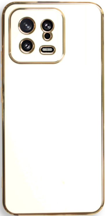 Bodycell Gold Plated - Θήκη Σιλικόνης Xiaomi 13 - White