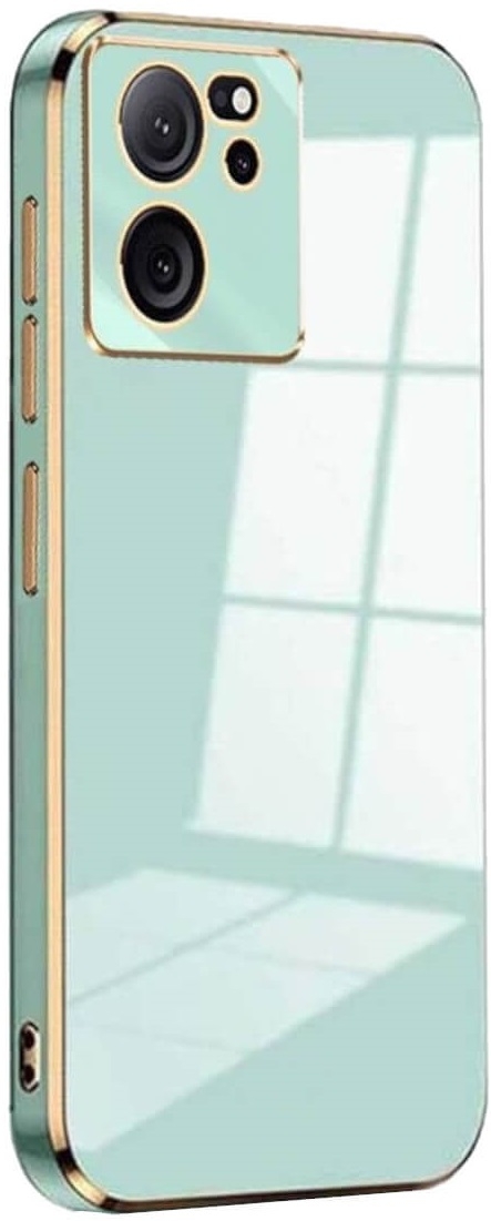 Bodycell Gold Plated - Θήκη Σιλικόνης Xiaomi 13T / 13T Pro / Redmi K60 Ultra - Mint Green