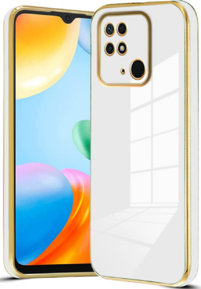 Bodycell Gold Plated - Θήκη Σιλικόνης Xiaomi Redmi 10C - White
