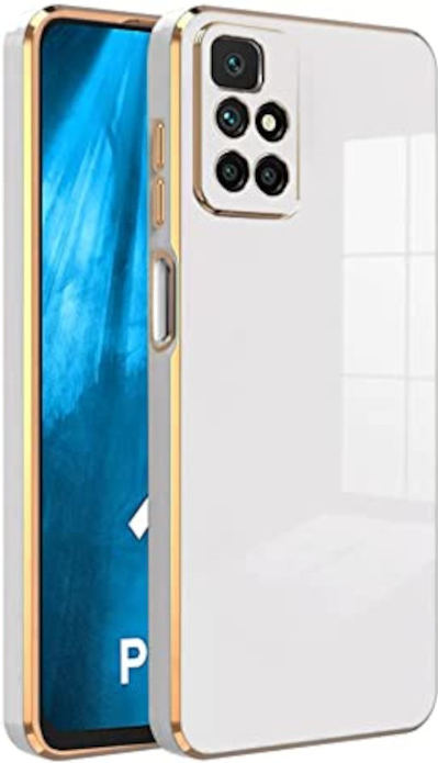 Bodycell Gold Plated - Θήκη Σιλικόνης Xiaomi Redmi 10 / Redmi 10 2022 - White