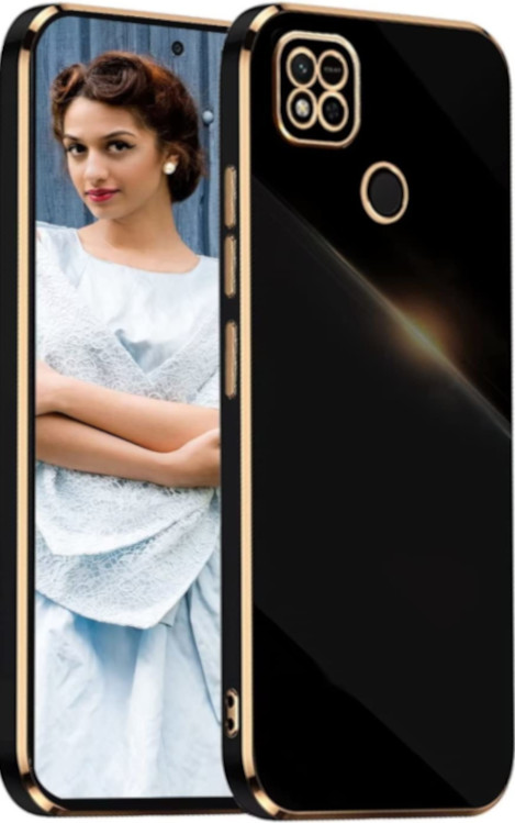 Bodycell Gold Plated - Θήκη Σιλικόνης Xiaomi Redmi 10A - Black (5206015070211)