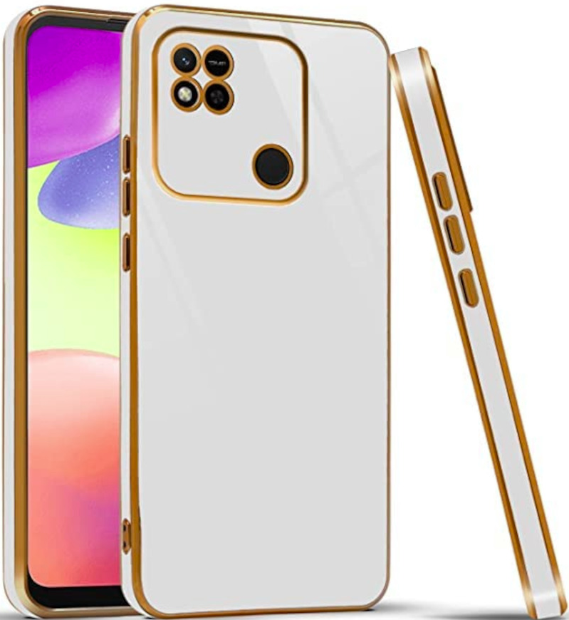 Bodycell Gold Plated - Θήκη Σιλικόνης Xiaomi Redmi 10A - White