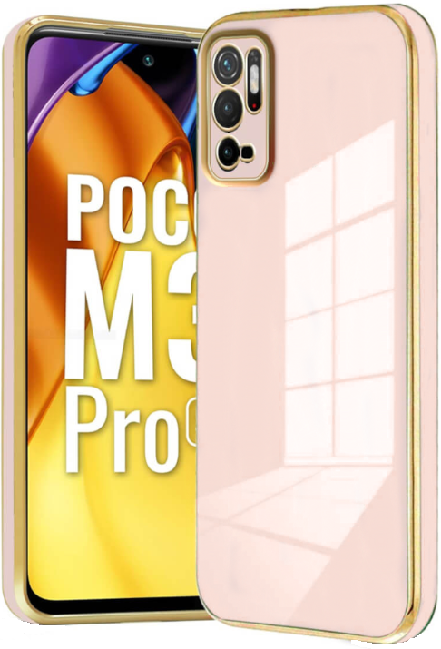 Bodycell Gold Plated - Θήκη Σιλικόνης Xiaomi Redmi Note 10 5G / Redmi Note 10T 5G / Poco M3 Pro 5G - Pink