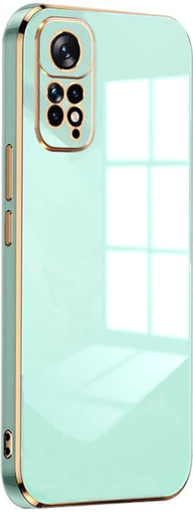 Bodycell Gold Plated - Θήκη Σιλικόνης Xiaomi Redmi Note 11 4G / Redmi Note 11S - Mint Green