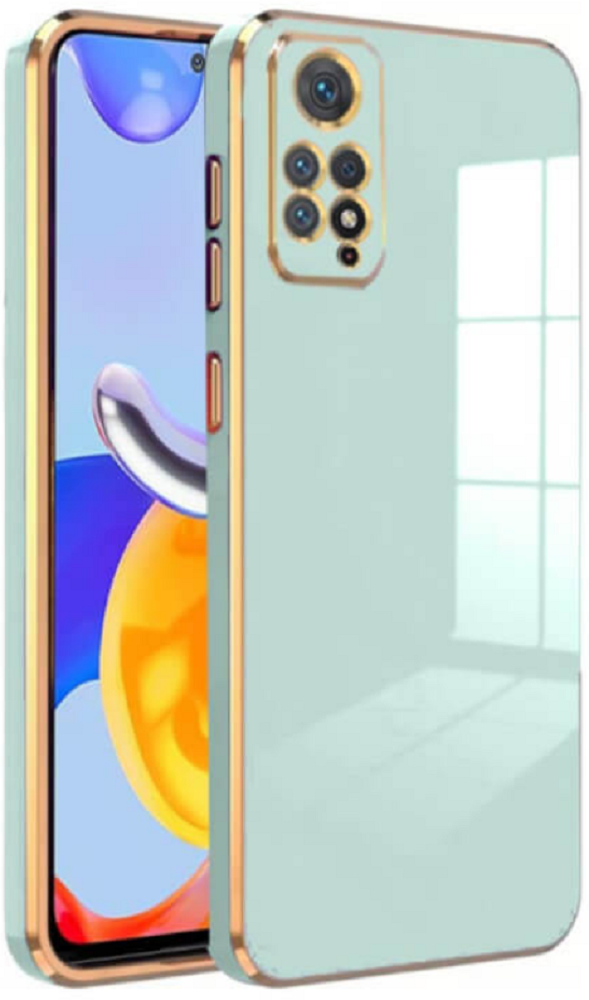 Bodycell Gold Plated - Θήκη Σιλικόνης Xiaomi Redmi Note 11 Pro / Redmi Note 12 Pro 4G - Mint Green