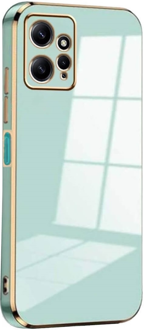 Bodycell Gold Plated - Θήκη Σιλικόνης Xiaomi Redmi Note 12 4G - Mint Green