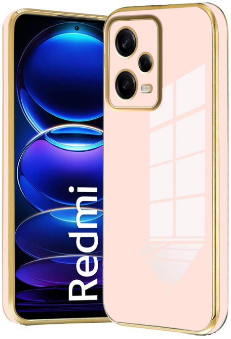 Bodycell Gold Plated - Θήκη Σιλικόνης Xiaomi Redmi Note 12 5G / Poco X5 - Pink (5206015071720)